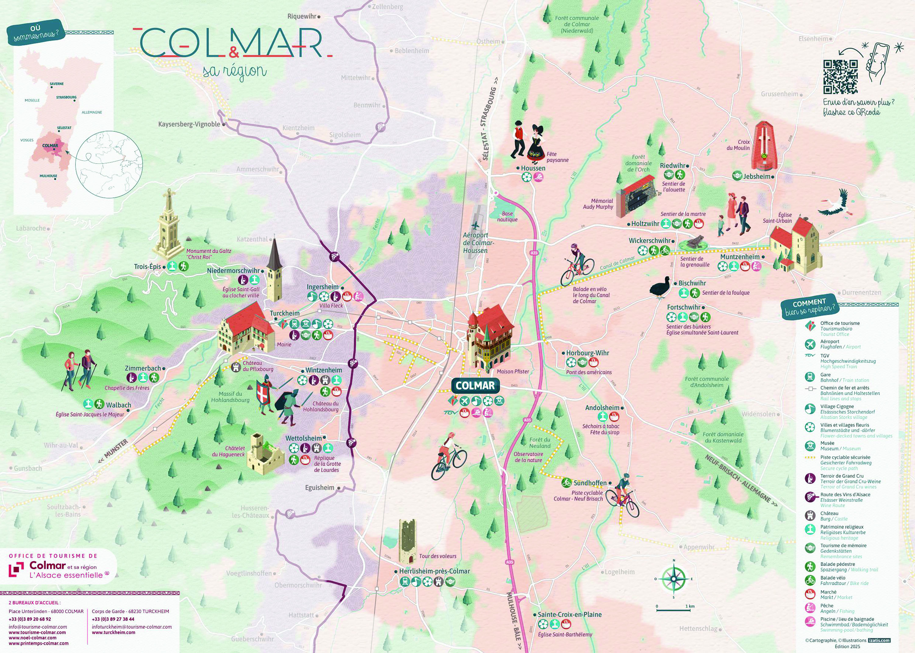 Plan de Colmar agglom&eacute;ration