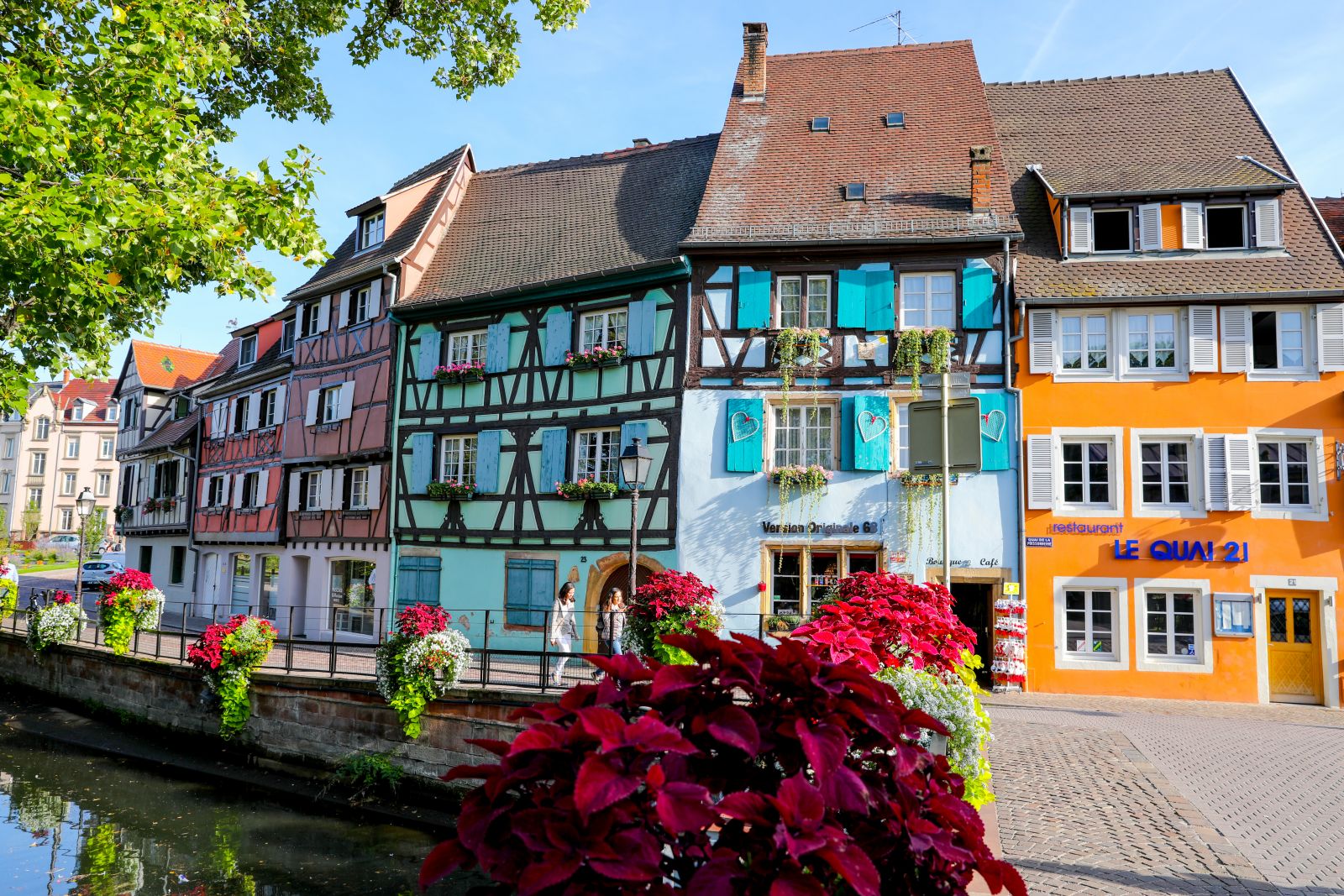 Le quai de la poissonerie / le marché couvert - Colmar