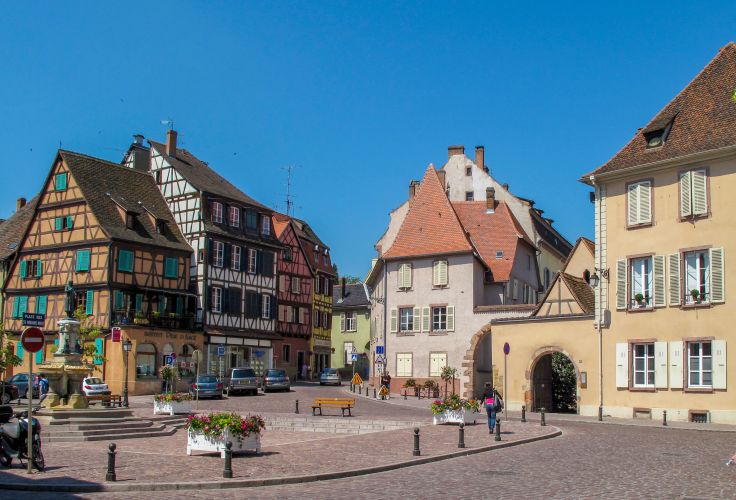 Place des six montagnes noires - Colmar