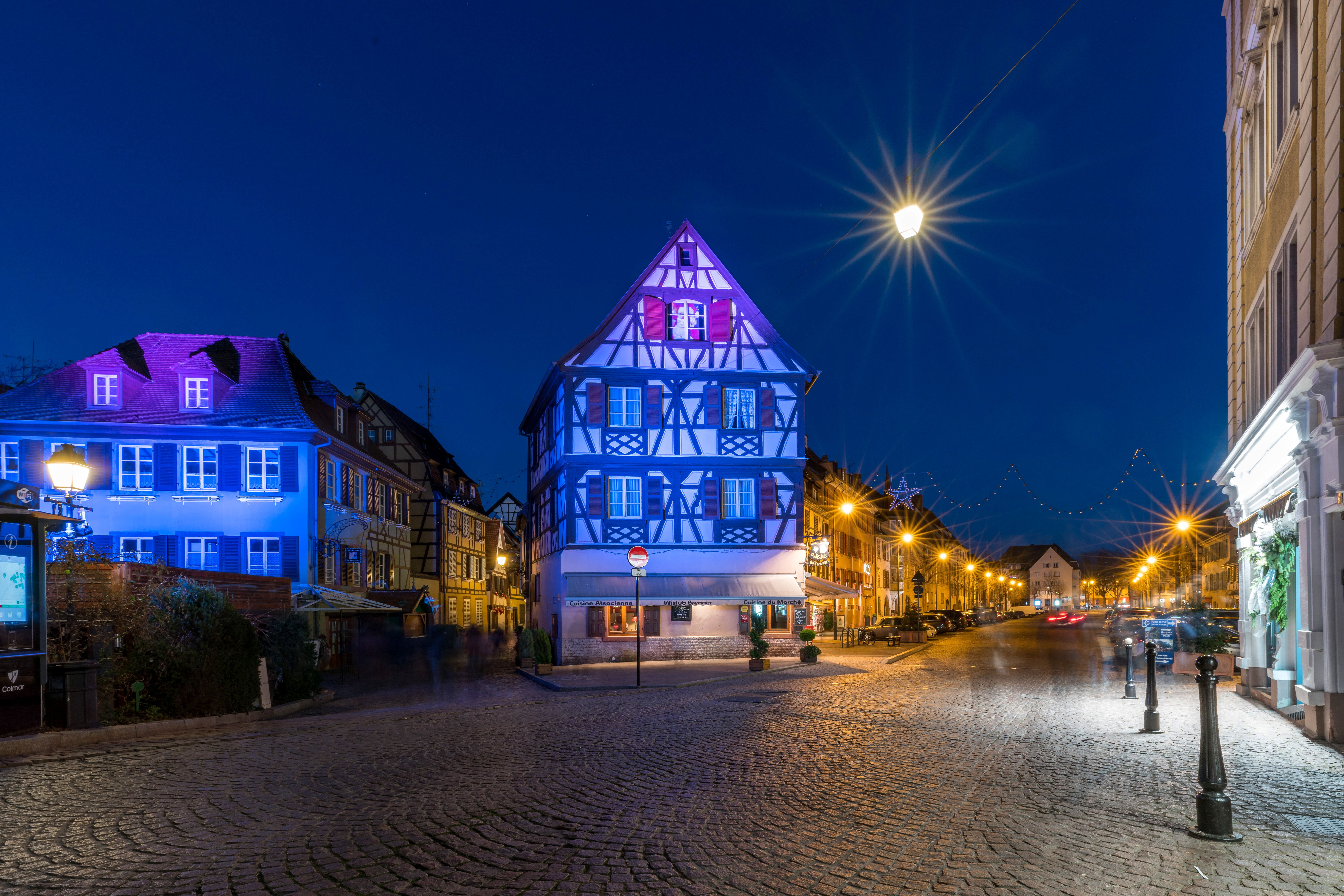 La rue Turenne de nuit